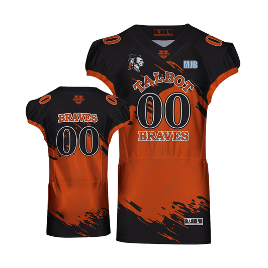 Talbot Braves Football Game Day Football Jersey ~ Player Replica
