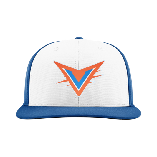 Eastern Shore Velocity Embroidered Hat ~ White/Royal Blue {FlexFit}