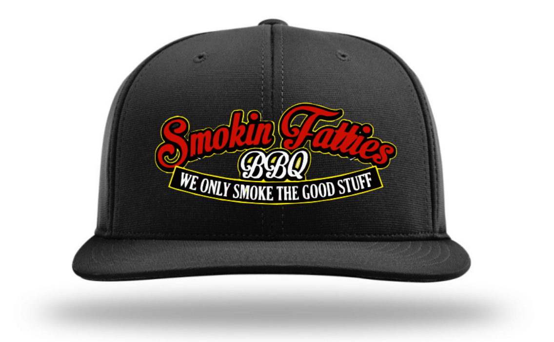Smokin Fatties "Word Logo" Embroidered Hat ~ All Black