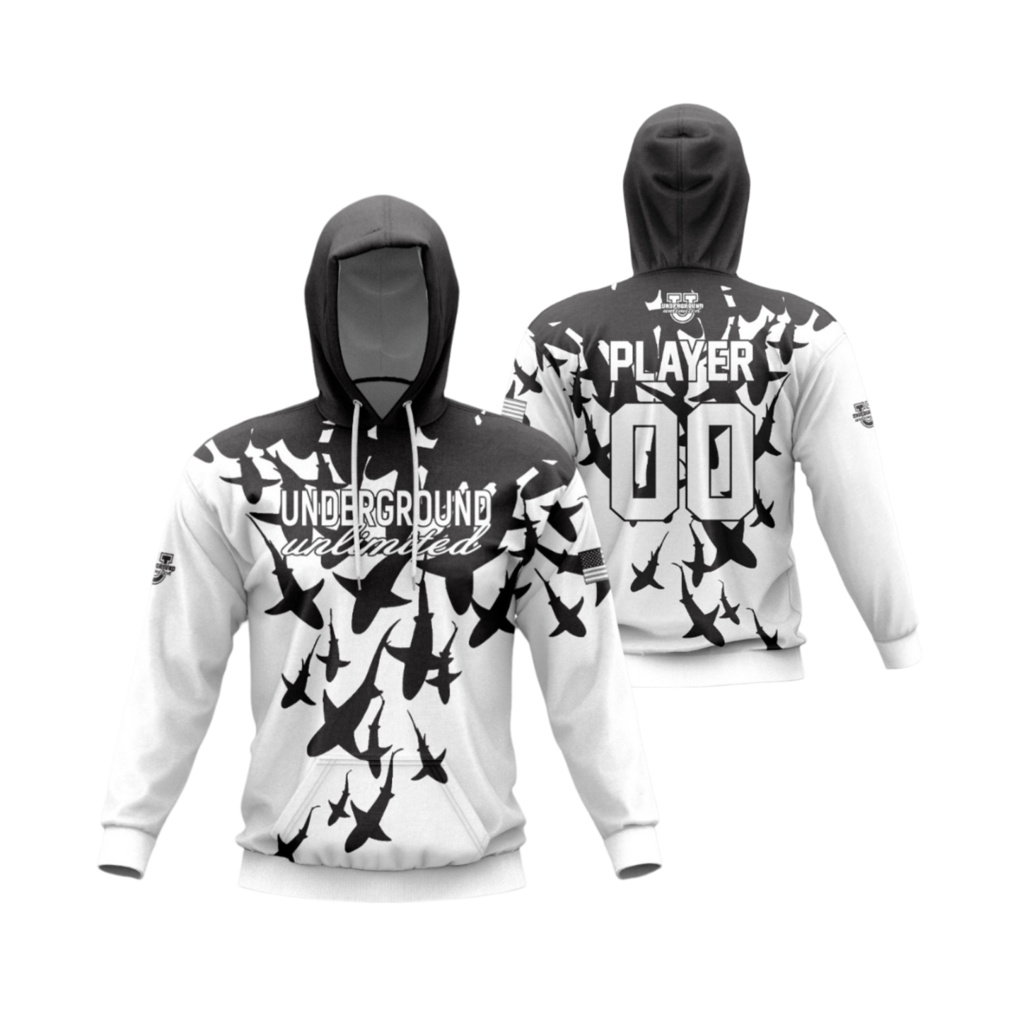 Underground Unlimited 2025 Performance Dri Tech Apparel ~ Shark Flow