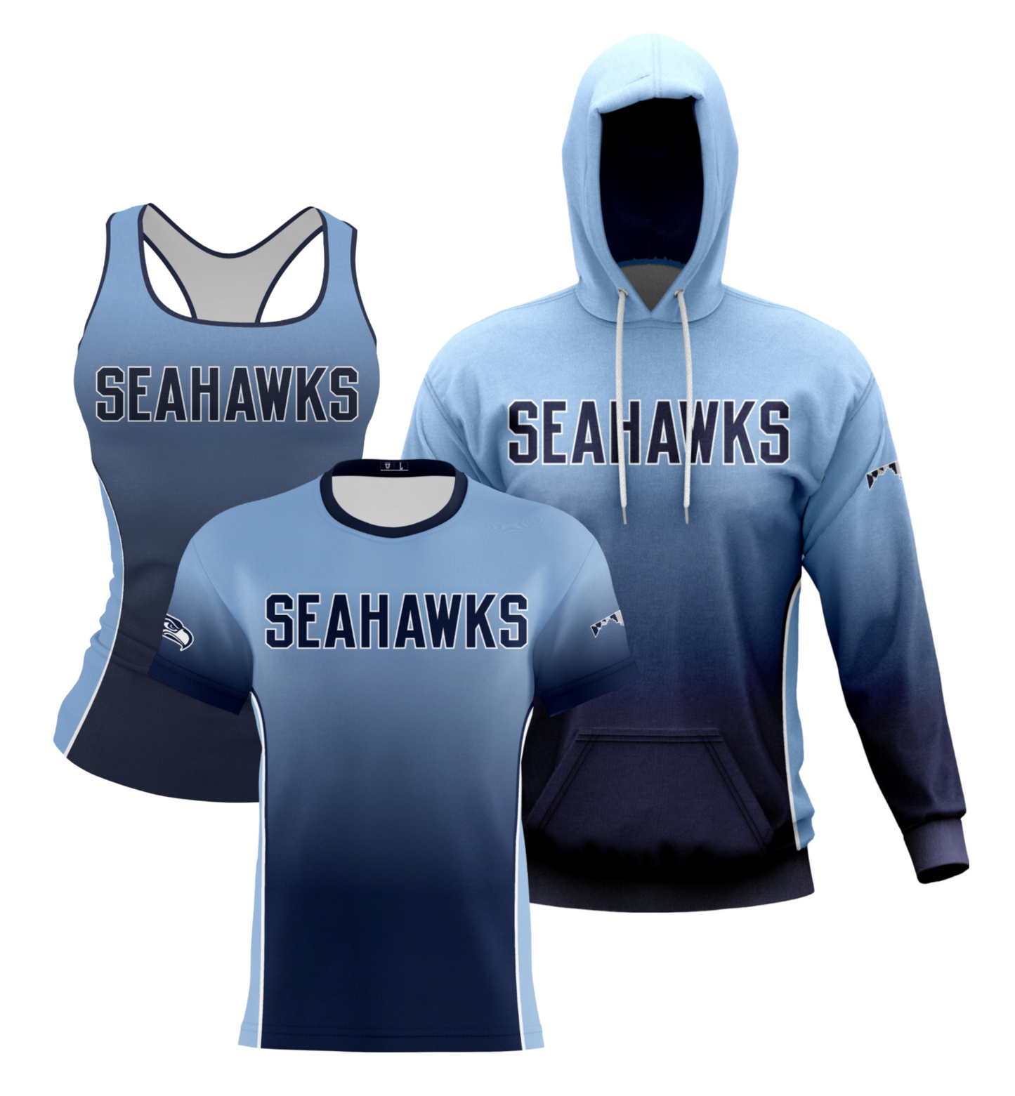 South River Seahawks Baseball Dri Tech Design ~ Ombre