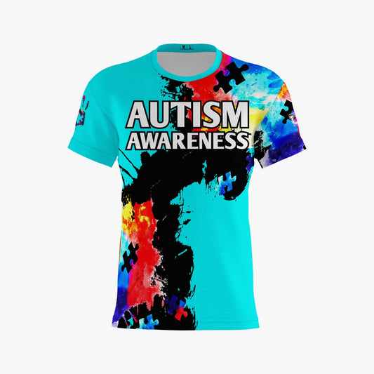 Autism Awareness Performance Apparel ~ Watercolor {Teal}
