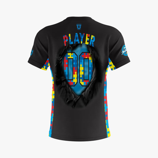 Team Autism Performance Apparel ~ Superman {Black}