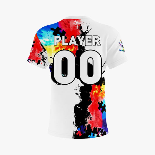 Autism Awareness Performance Apparel ~ Watercolor {White}