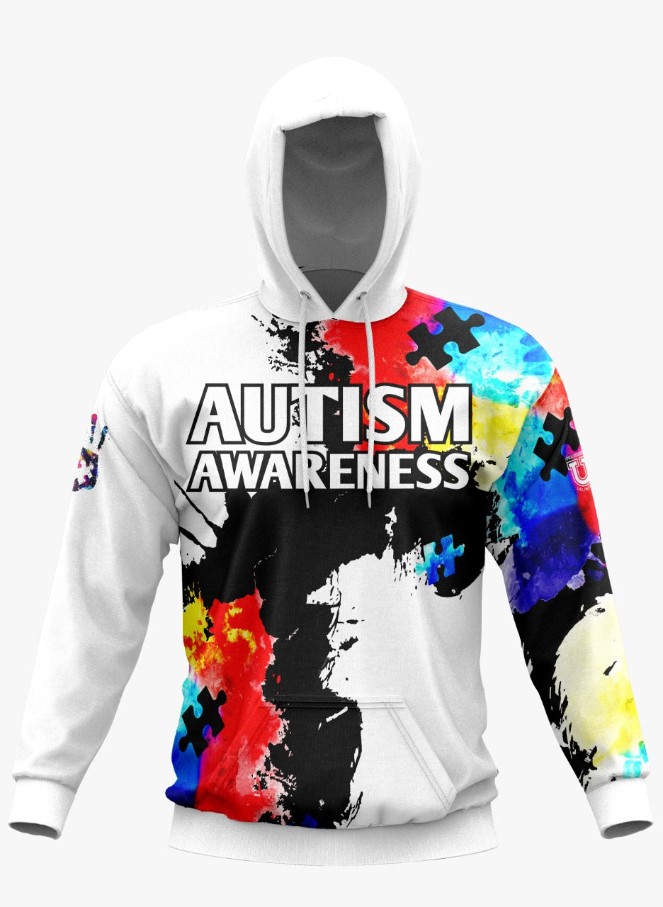 Autism Awareness Performance Apparel ~ Watercolor {White}