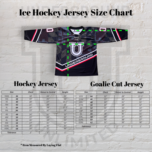 G League Ice Hockey Game Jersey ~ Black