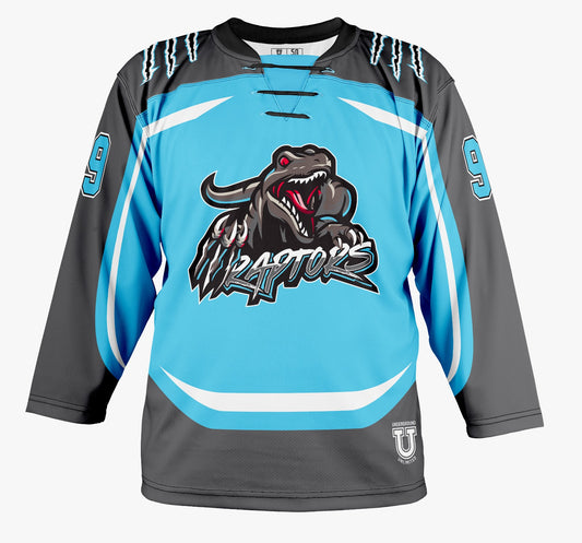 Delmarva Raptors Official Game Jersey - Away Jersey (Blue)