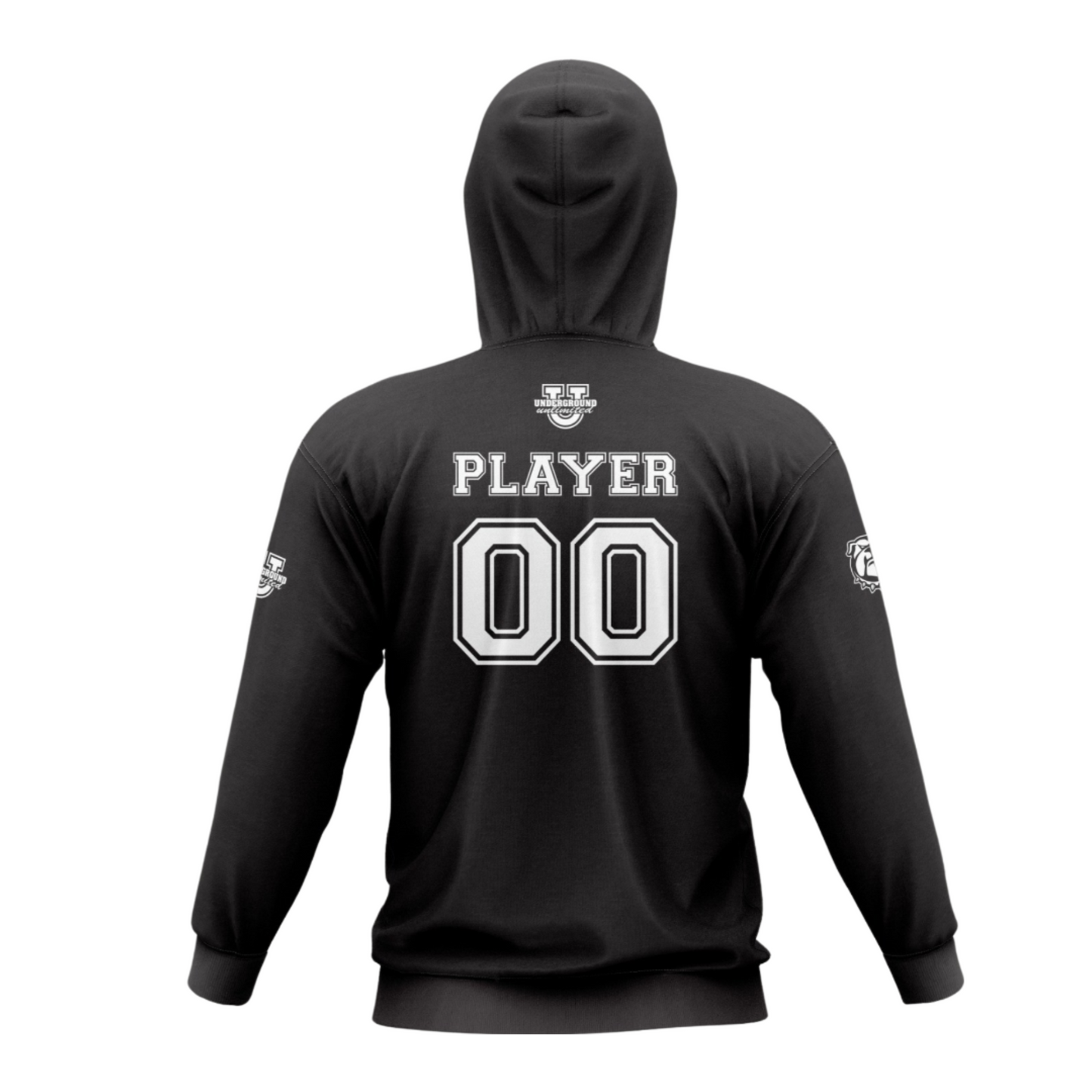 North Caroline *Cotton* Hoodie ~ Bulldog Football {Black}