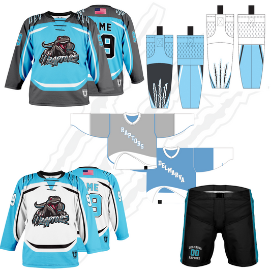 Delmarva Raptors Player Uniform Bundle {WITH Shells}