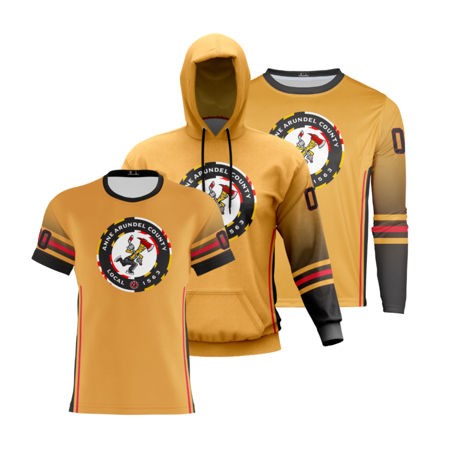 AACOFD Performance Apparel ~ Gold