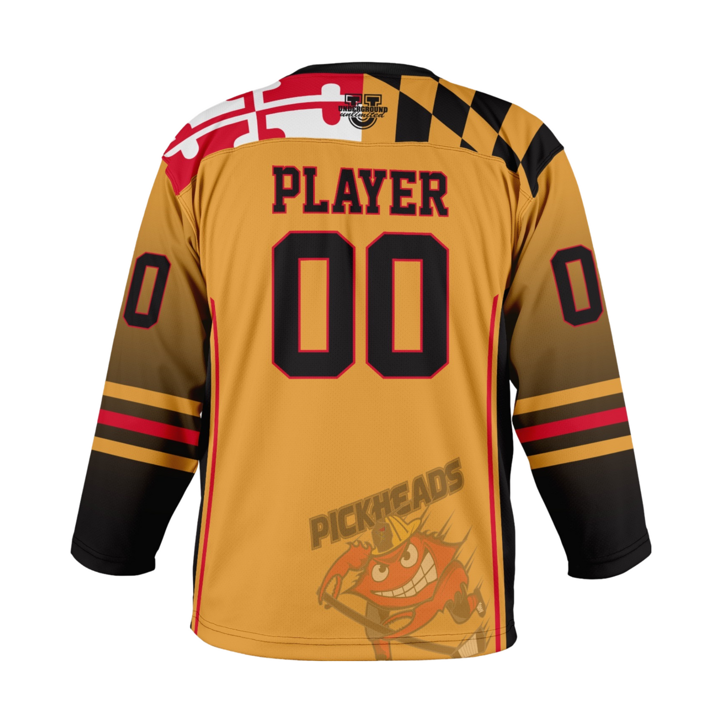 AACOFD Pickheads Ice Hockey Game Day Jersey - Gold