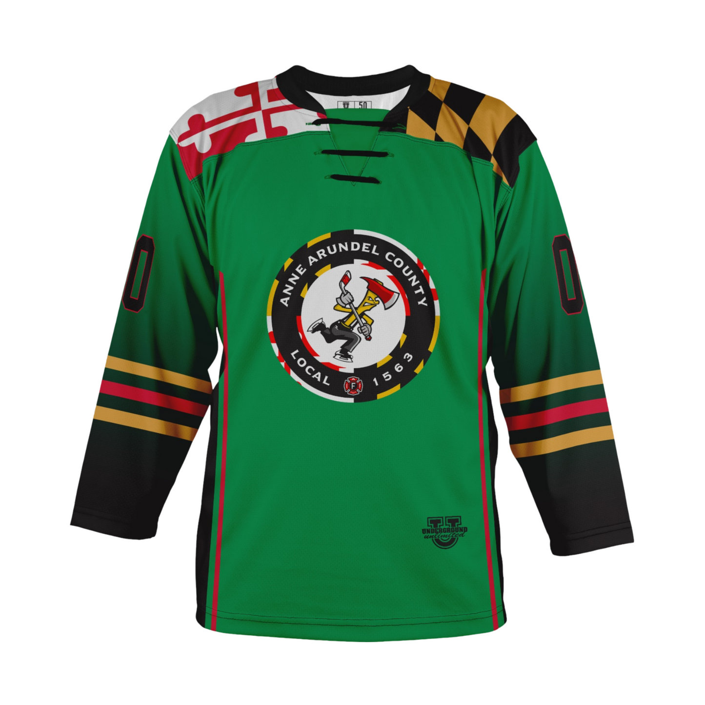 AACOFD Pickheads Ice Hockey Game Day Jersey - Shamrock Green