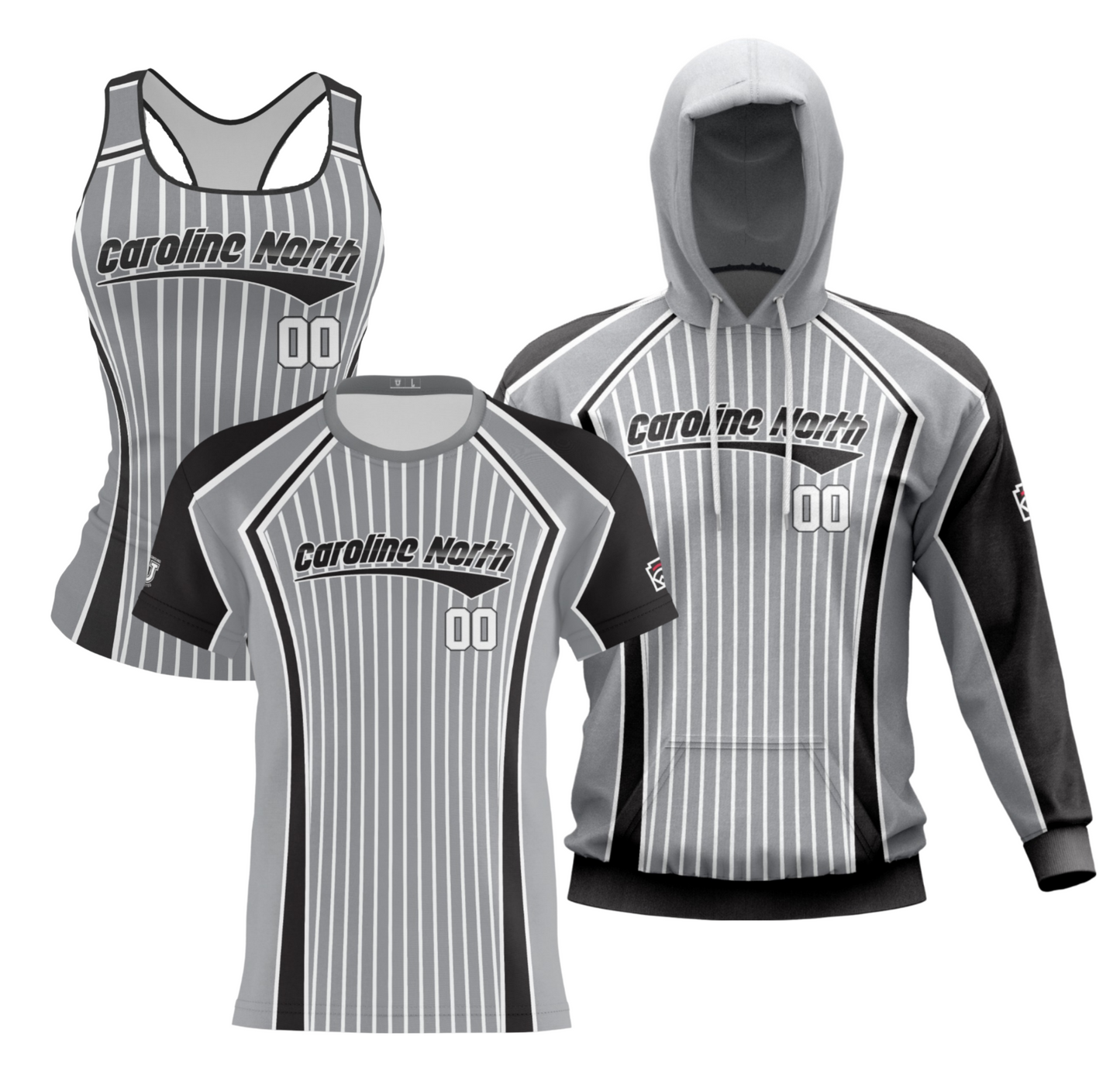 Caroline North Performance Dri Tech Design ~ Grey