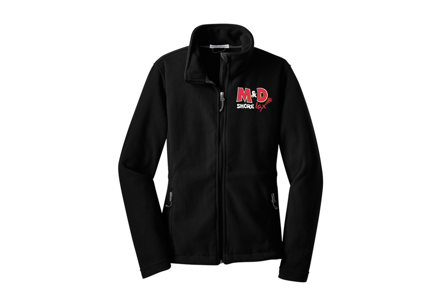 M&D Shore Womens Full-Zip Comfort Fleece ~ Black