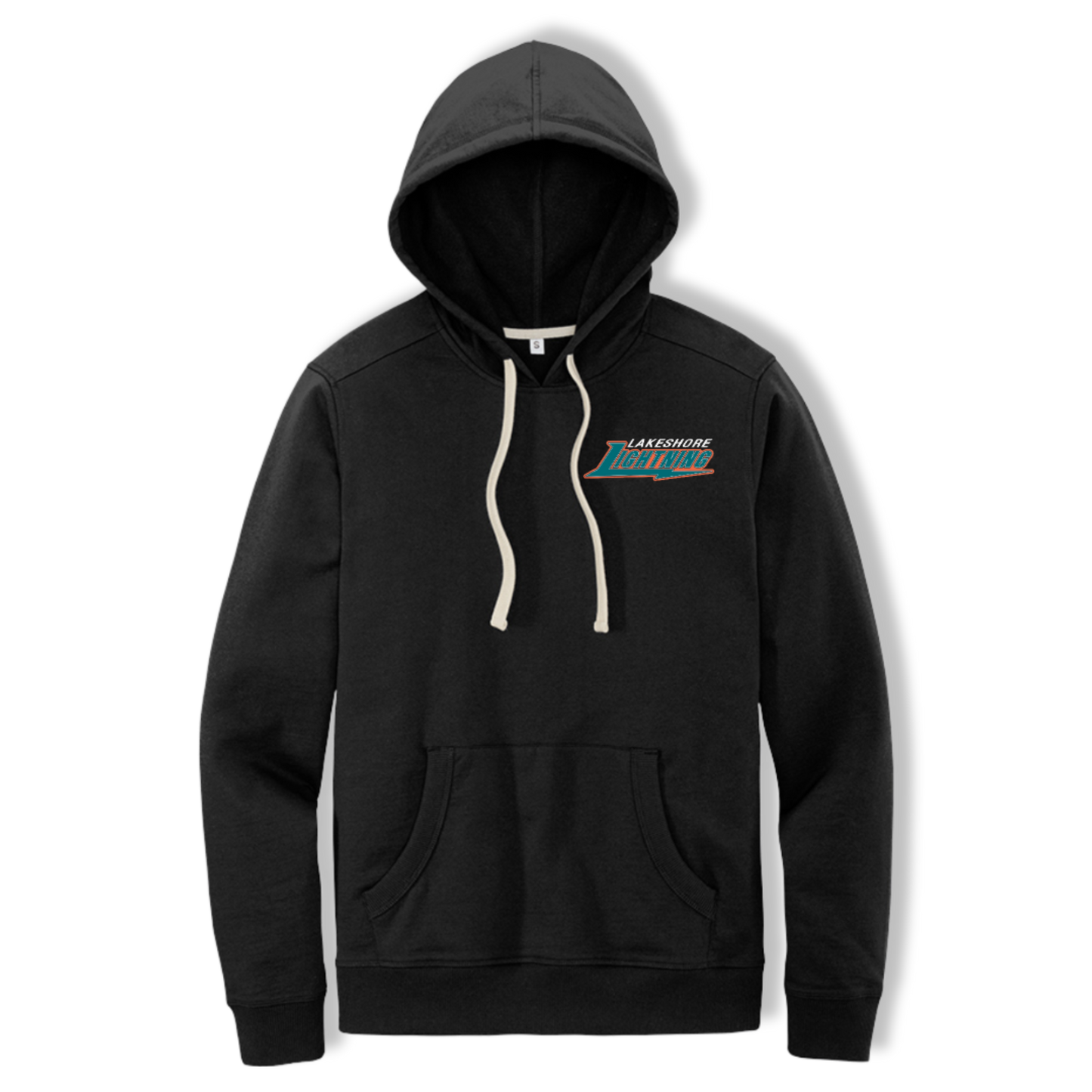 Lakeshore Embroidered Midweight Soft Hoodie ~ Black