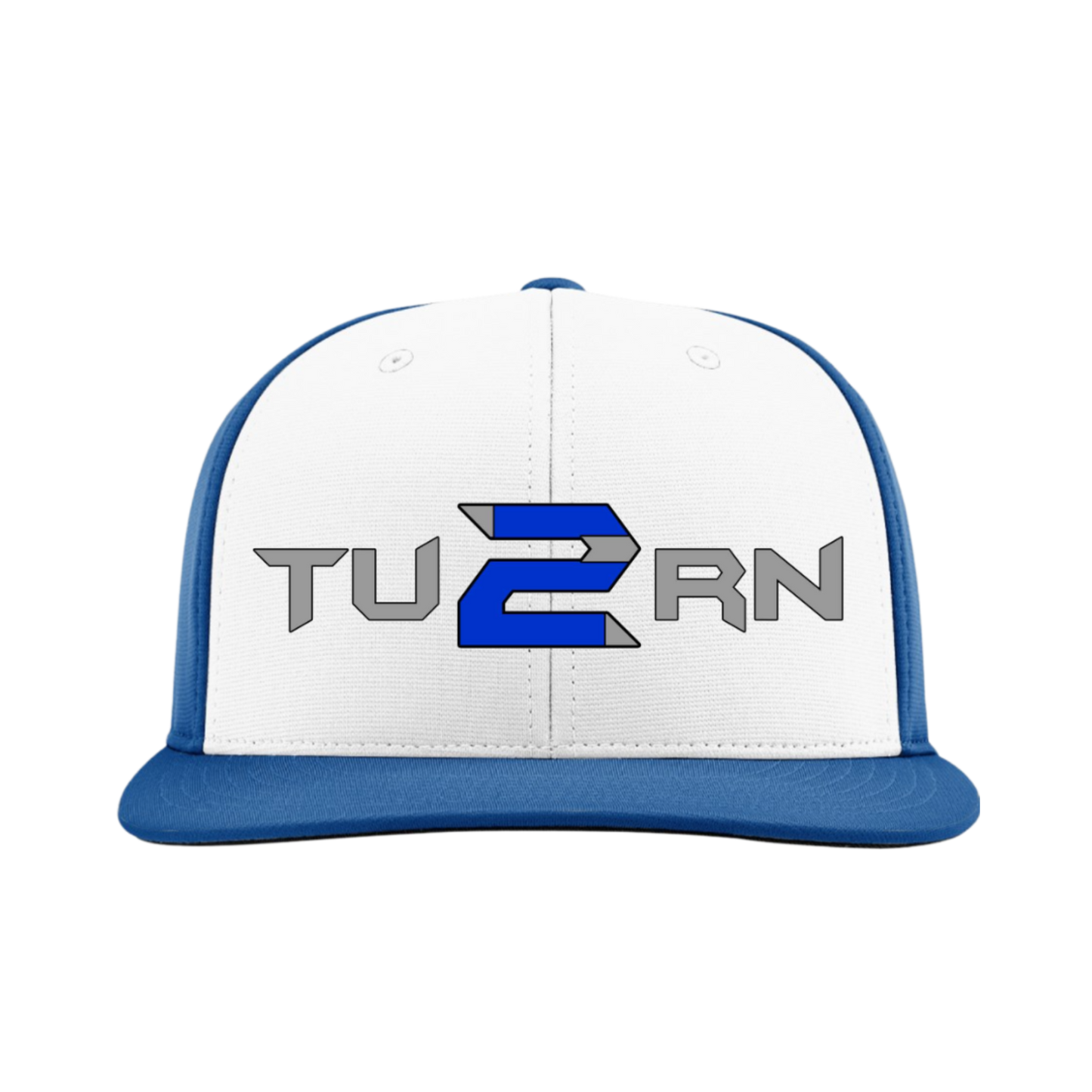 TU2RN Embroidered Hat ~ White/Royal ALT {PTS20}