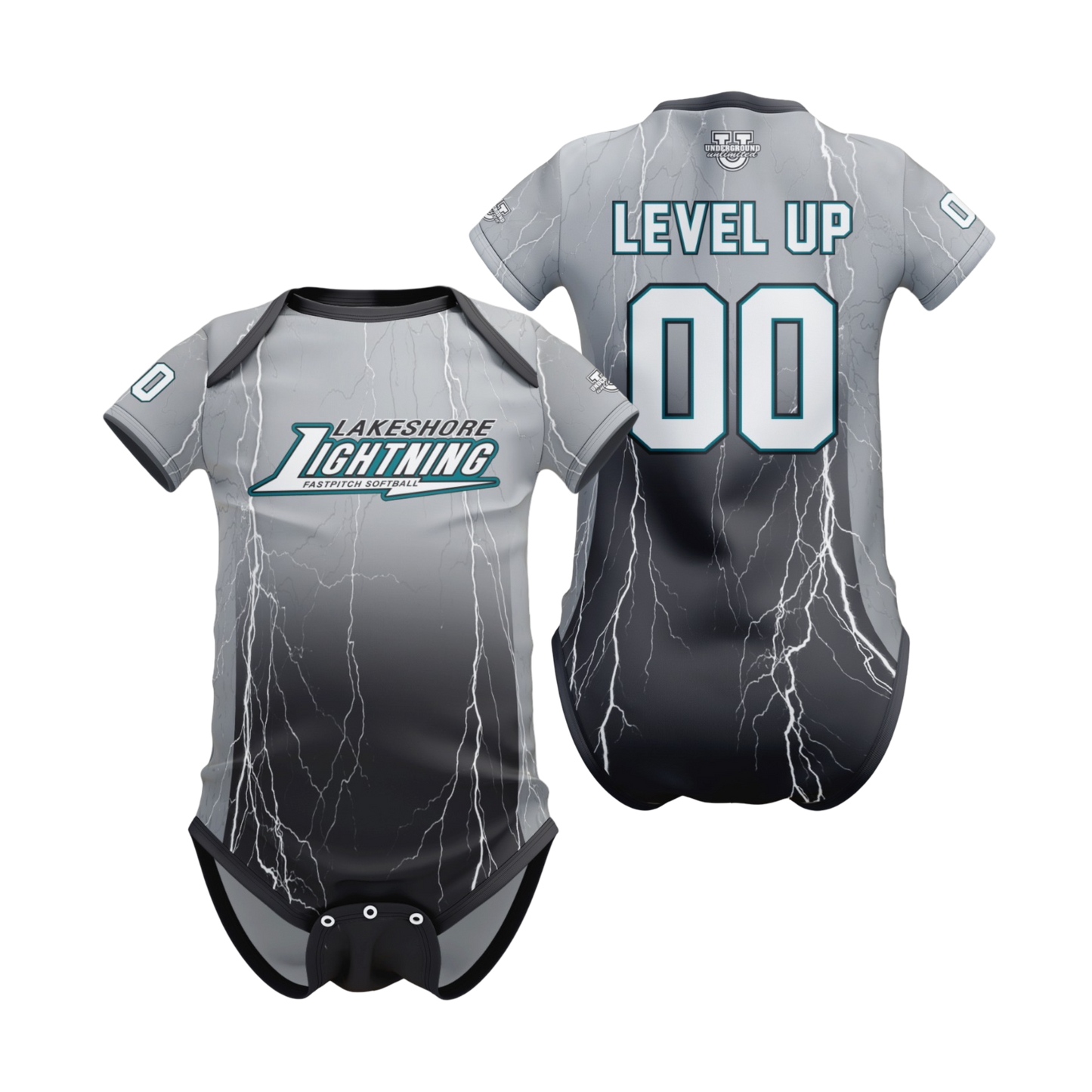 Lakeshore Lightning Performance Ultra Soft Baby Onesie ~ Jersey Replica {Variety}