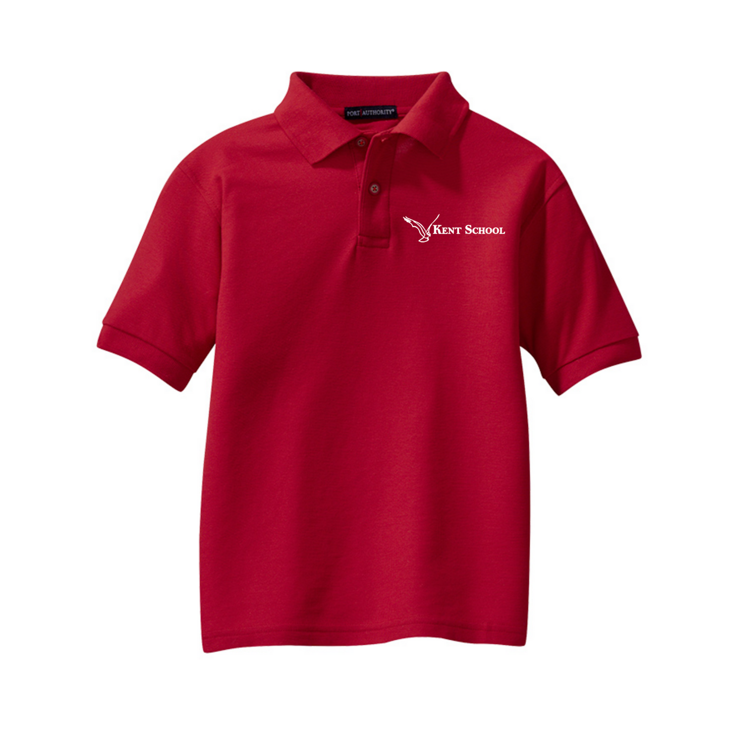 Youth Embroidered Kent School Silk Touch™ Polo ~ 4 color options