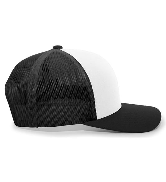 Raptor's "R" Left Pannel embroidered ~ White/Black