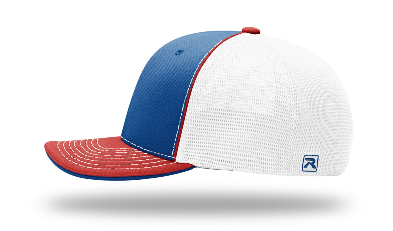 CCF Logo Embroidered Patch Hat ~ Richardson 172 Royal/White/Red