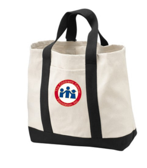 CCF Embroidered Ideal Twill Two-Tone Shopping Tote