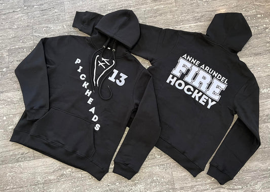 AACOFD Pickheads Ice Hockey Embroidered Cotton Hoodie