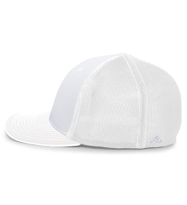 Eastern Shore Force Logo Embroidered Hat ~ All White (Regular Brim)