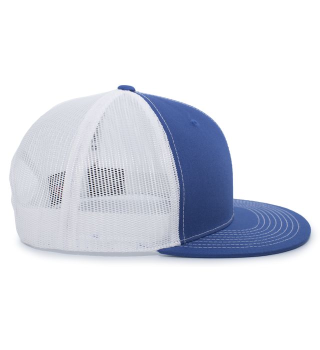 Eastern Shore Force Logo Embroidered Hat ~ Royal blue/White (Flat Brim)