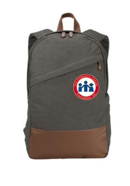 CCF Embroidered Cotton Canvas Backpack