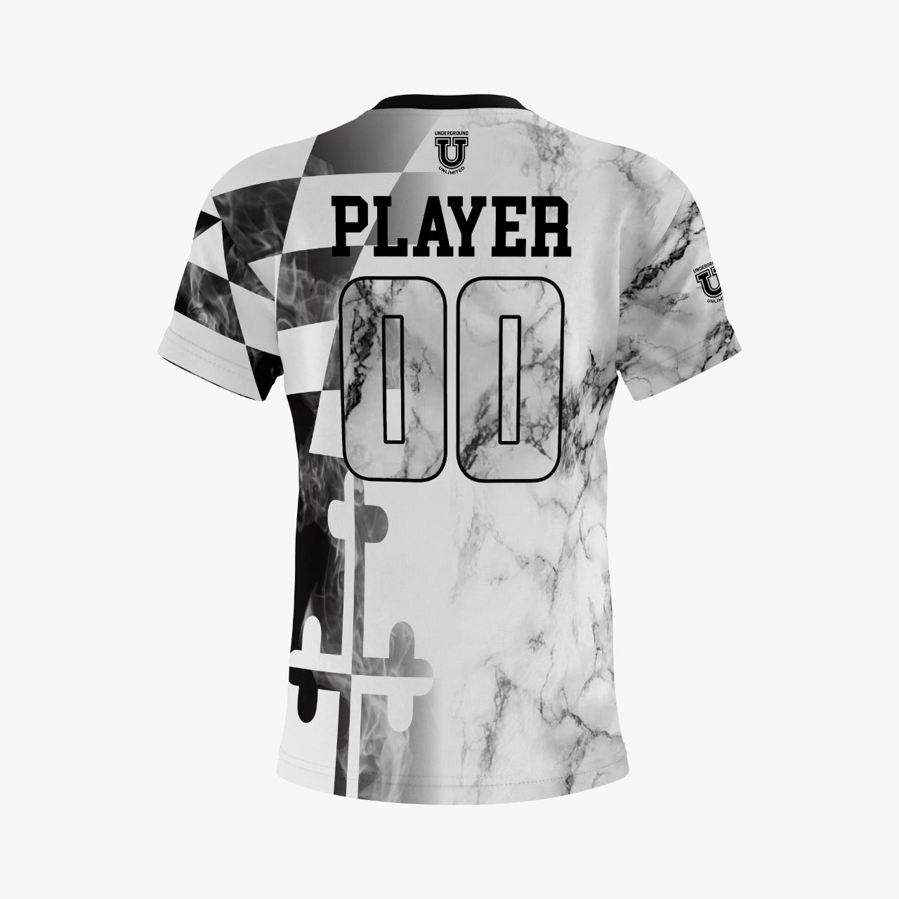 UU MD Integrity Performance Dri Tech Shirt ~ White Marble Fade