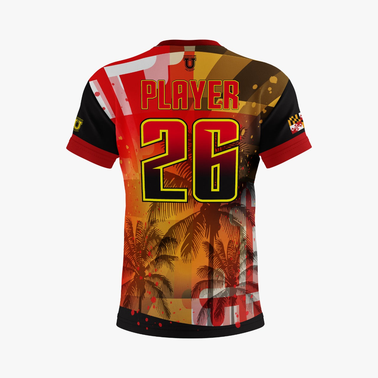 UU MD Integrity Performance Dri Tech Shirt ~ Palm Trees and MD