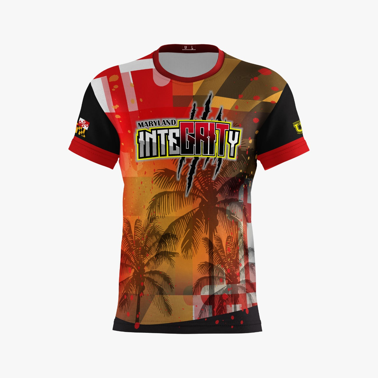 UU MD Integrity Performance Dri Tech Shirt ~ Palm Trees and MD
