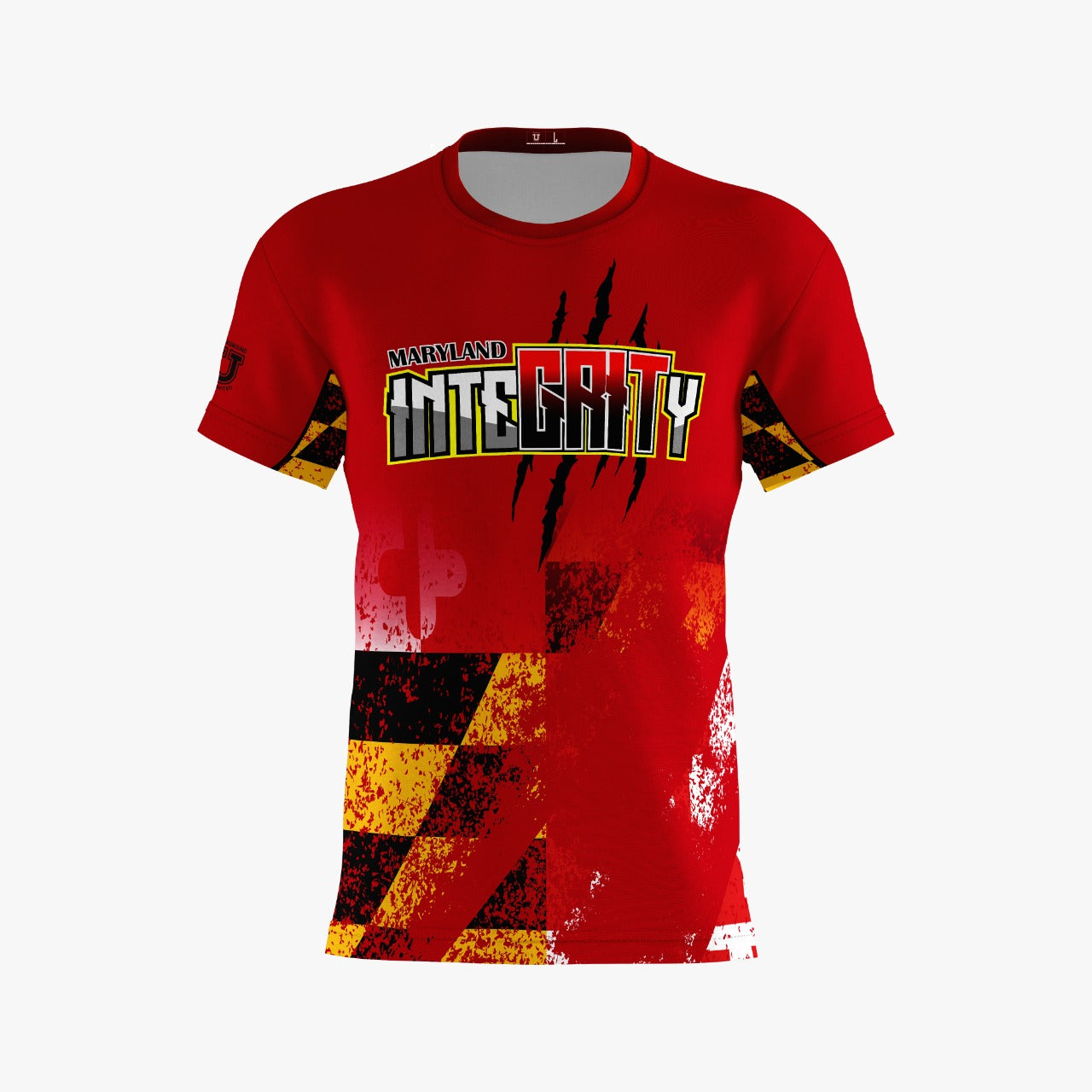 UU MD Integrity Performance Dri Tech Shirt ~ Red Flag Distressed