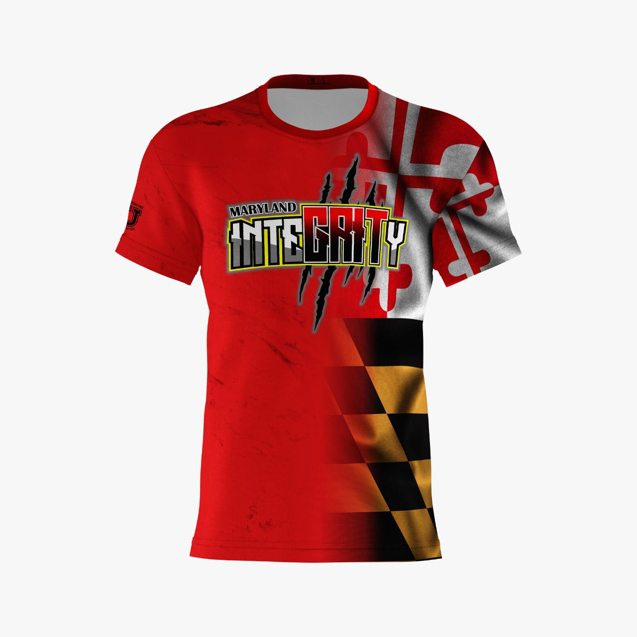 UU MD Integrity Performance Dri Tech Shirt ~ Red Flag Fade