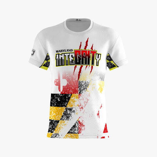 UU MD Integrity Performance Dri Tech Shirt ~ White Distressed