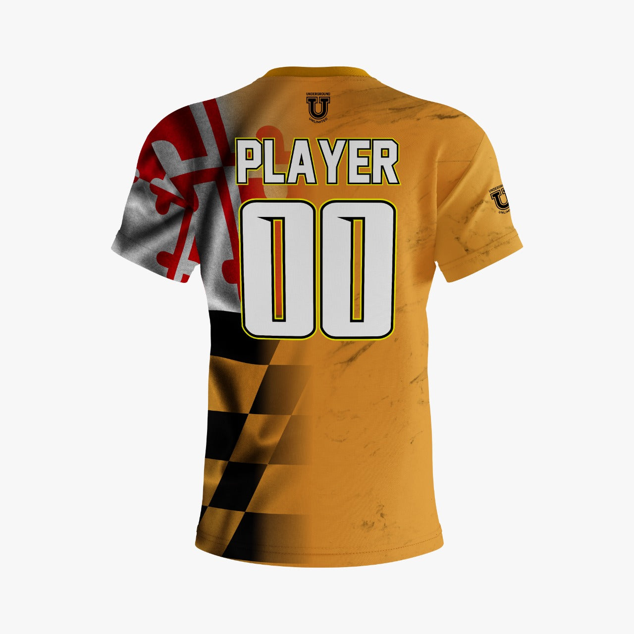 UU MD Integrity Performance Dri Tech Shirt ~ Yellow Flag Fade