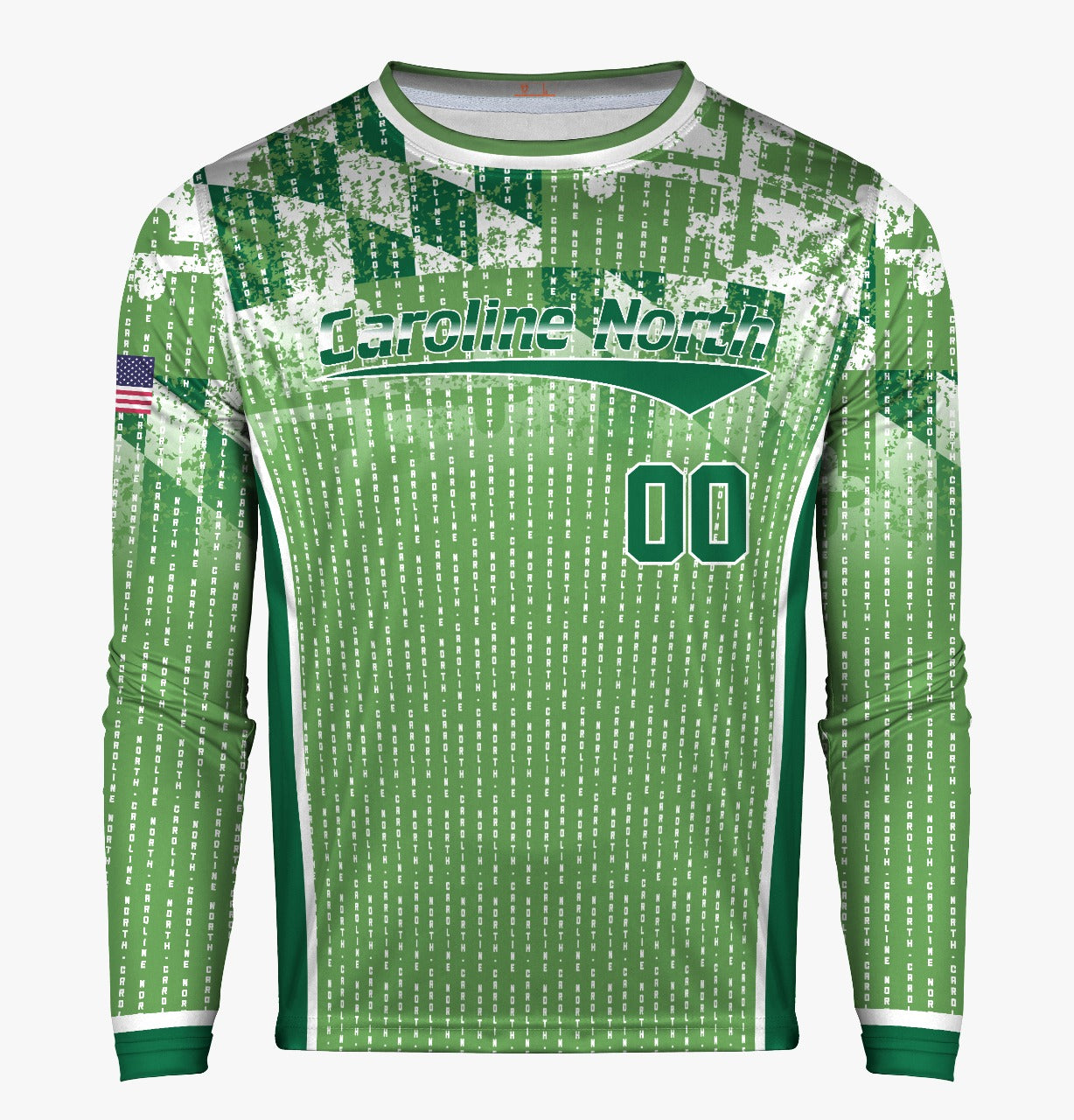 Caroline North Men's Long Sleeve UPF 30+ Fan Jersey **Customizable**