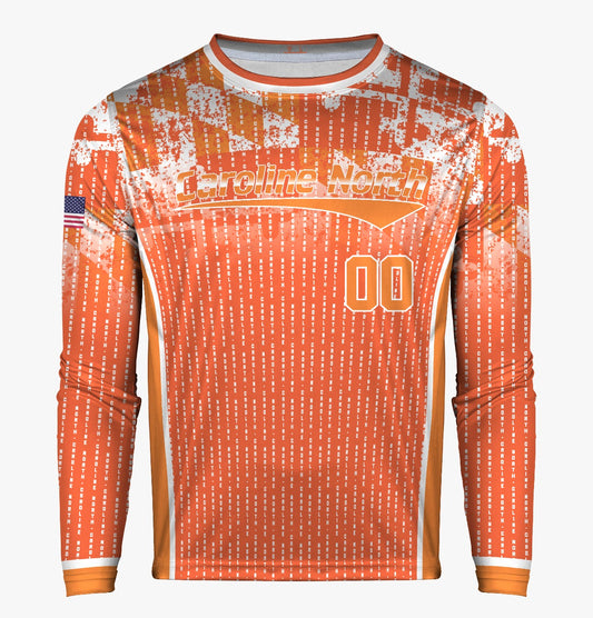 Caroline North Men's Long Sleeve UPF 30+ Fan Jersey **Customizable**