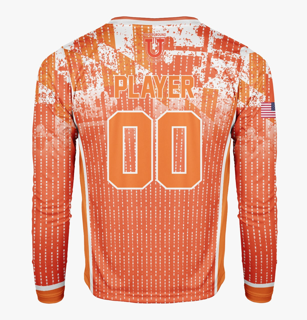 Caroline North Men's Long Sleeve UPF 30+ Fan Jersey **Customizable**