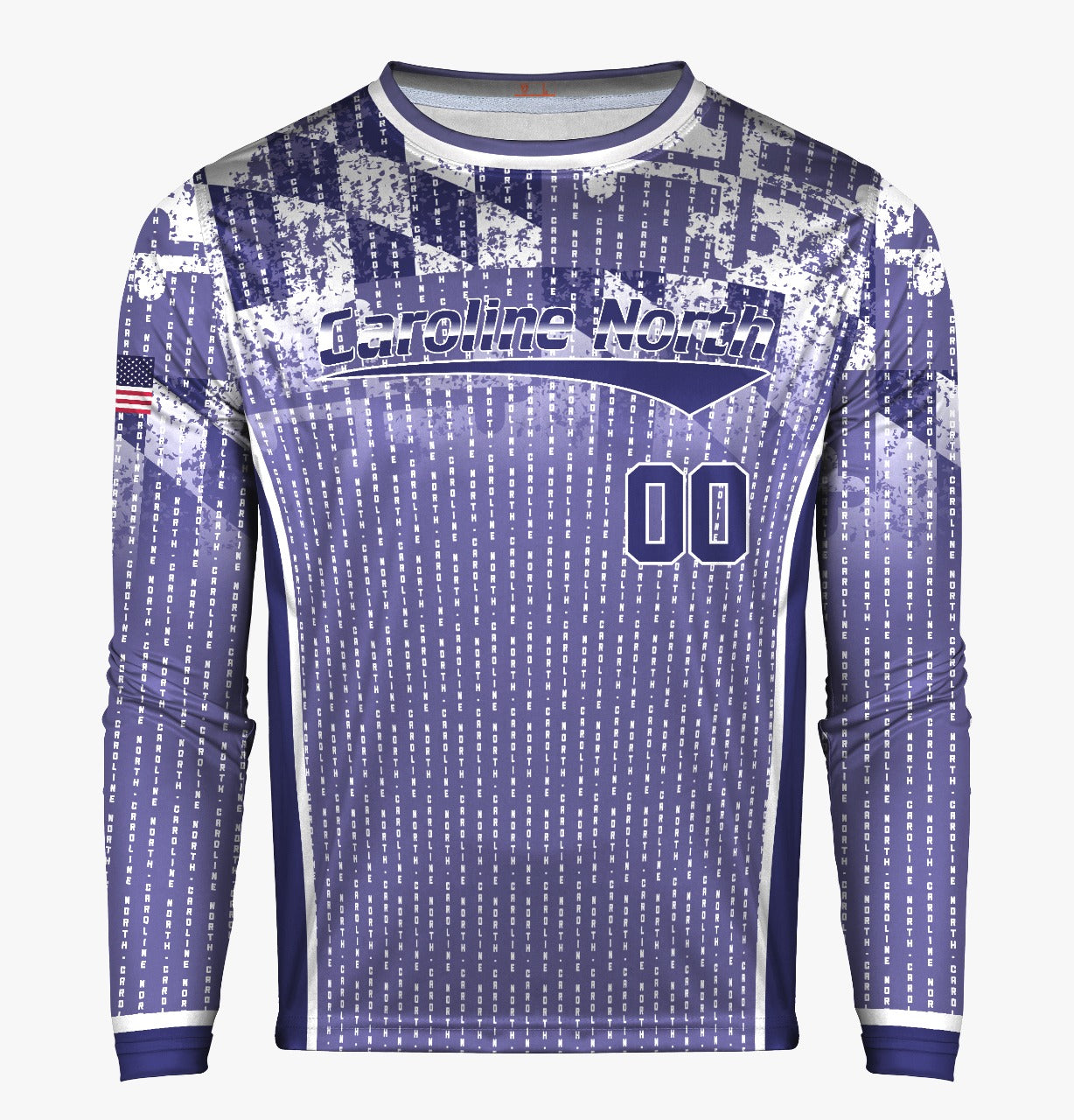 Caroline North Men's Long Sleeve UPF 30+ Fan Jersey **Customizable**