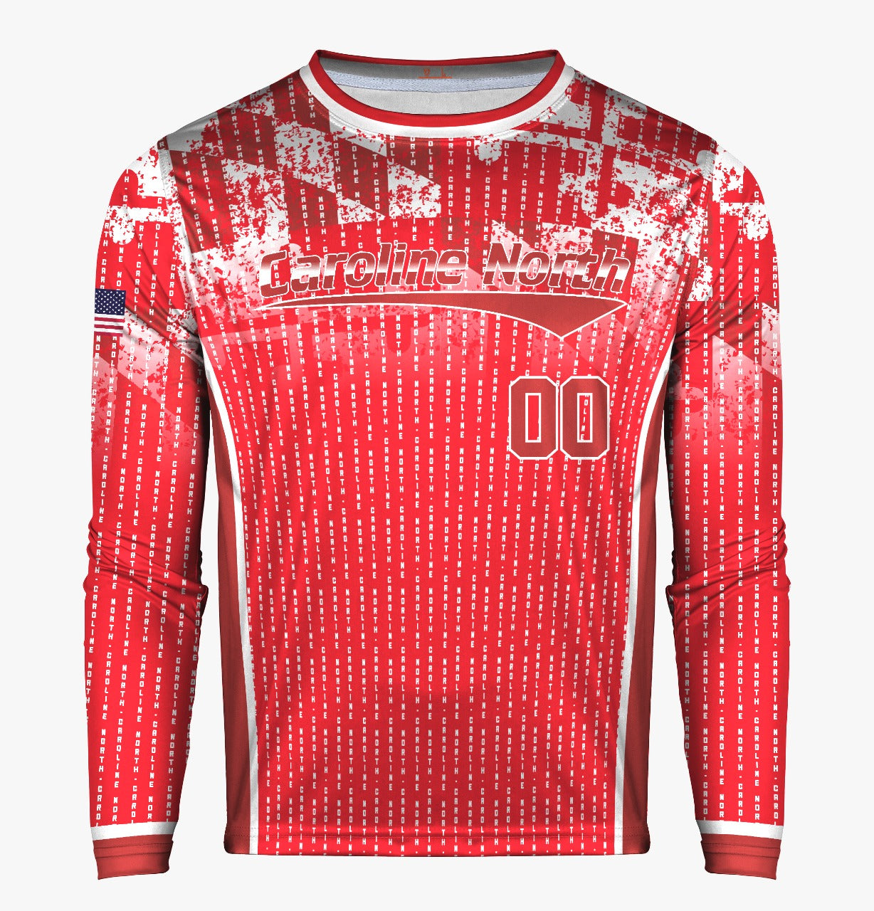 Caroline North Men's Long Sleeve UPF 30+ Fan Jersey **Customizable**