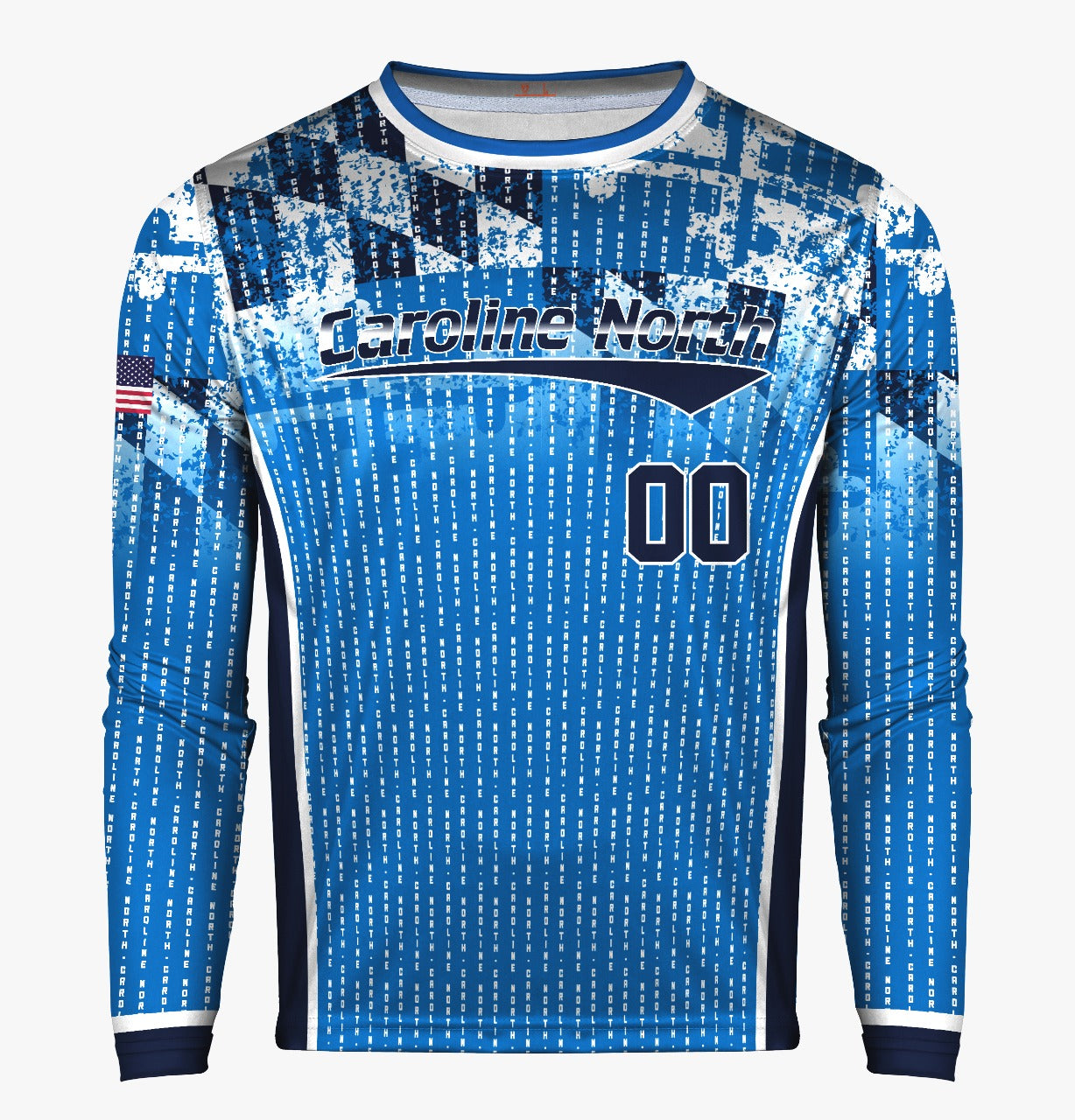 Caroline North Men's Long Sleeve UPF 30+ Fan Jersey **Customizable**