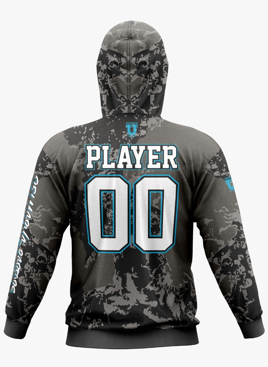 Raptors Performance Hoodie ~ Digital Graphite Camo (NEW Color formulated to match jersey)