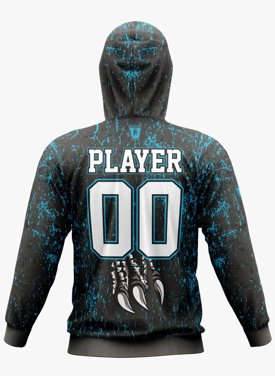 Raptors Performance Hoodie ~ Raptor's Blue Splatter (NEW Color formulated to match jersey)