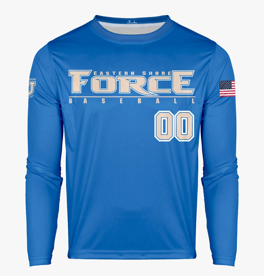 Eastern Shore Force Pro Performance Sun Long Sleeve ~ Force Blue