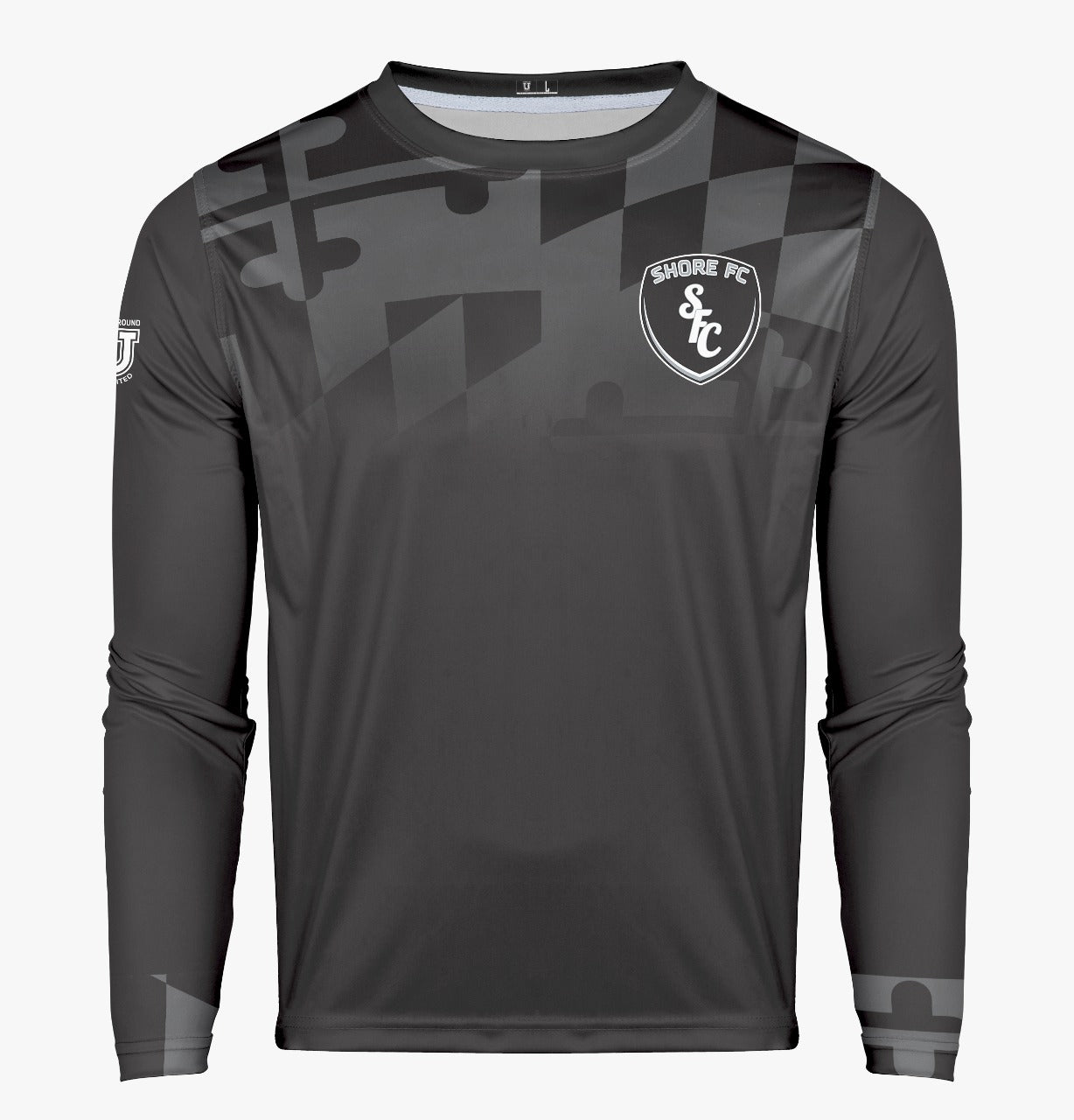 Shore FC Pro Performance Sun Long Sleeve ~ MD Flag Top Fade To Black