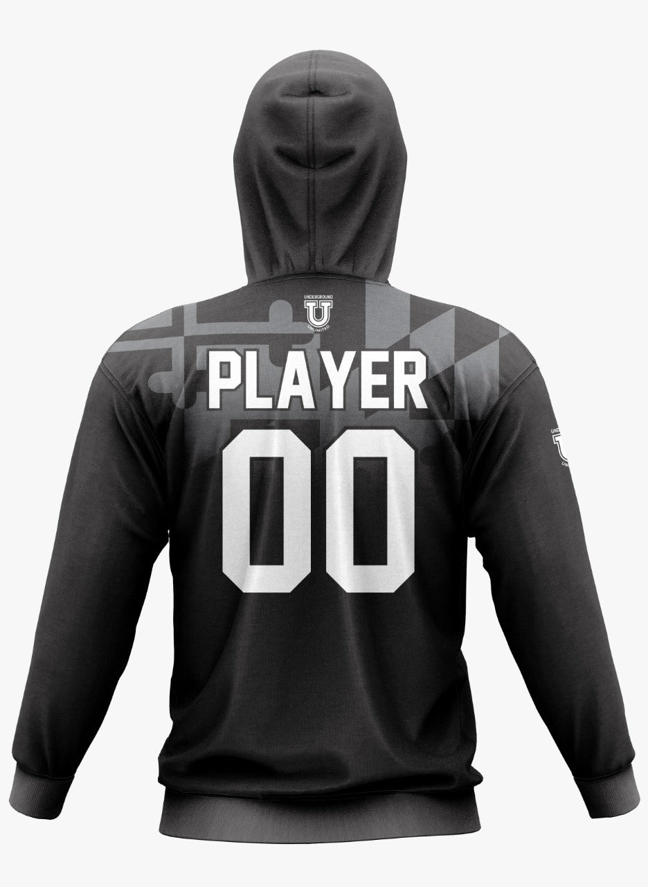 Shore FC Performance Hoodie ~ MD Flag Top Fade To Black
