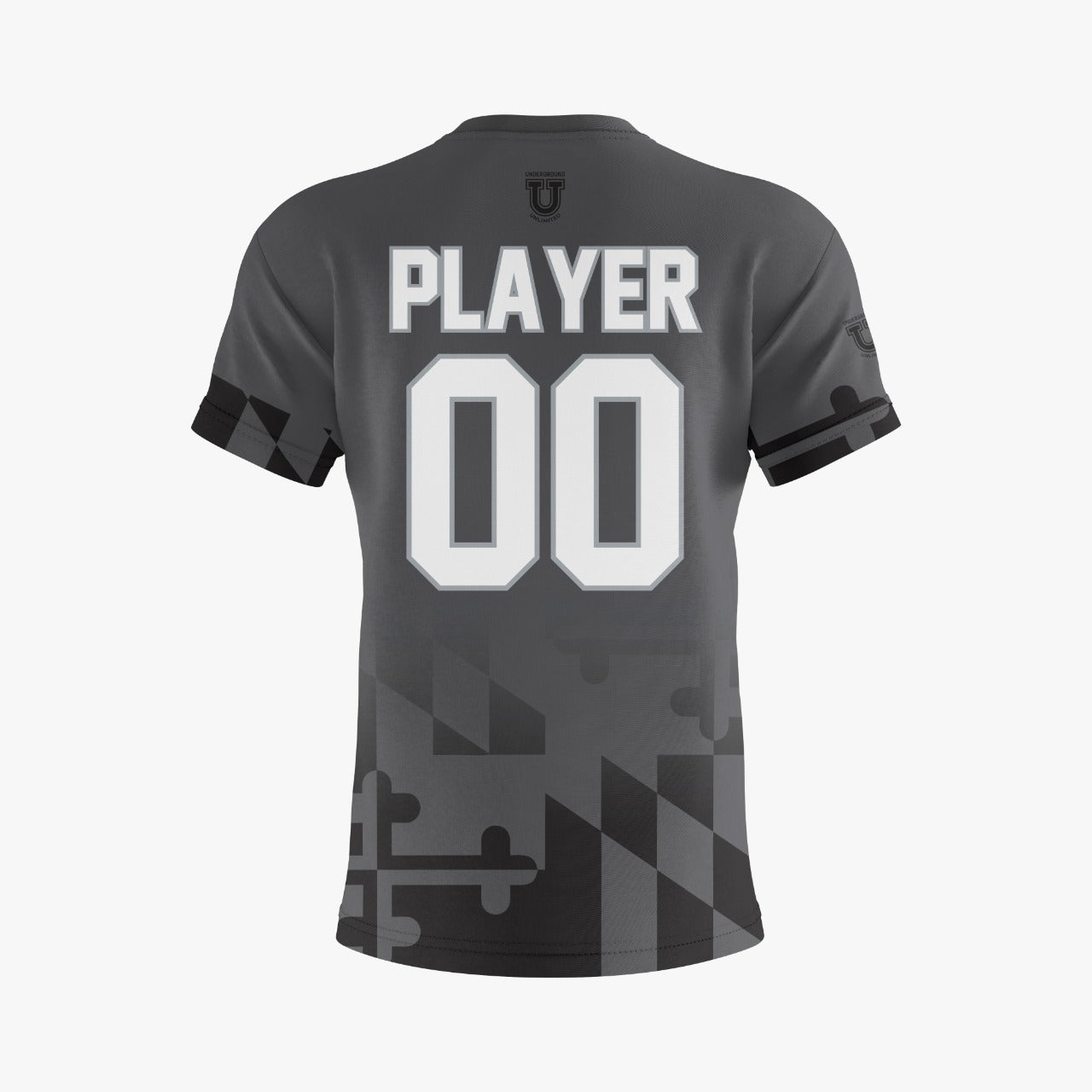 Shore FC Performance Dri Tech Shirt ~ MD Flag Bottom Fade to Grey