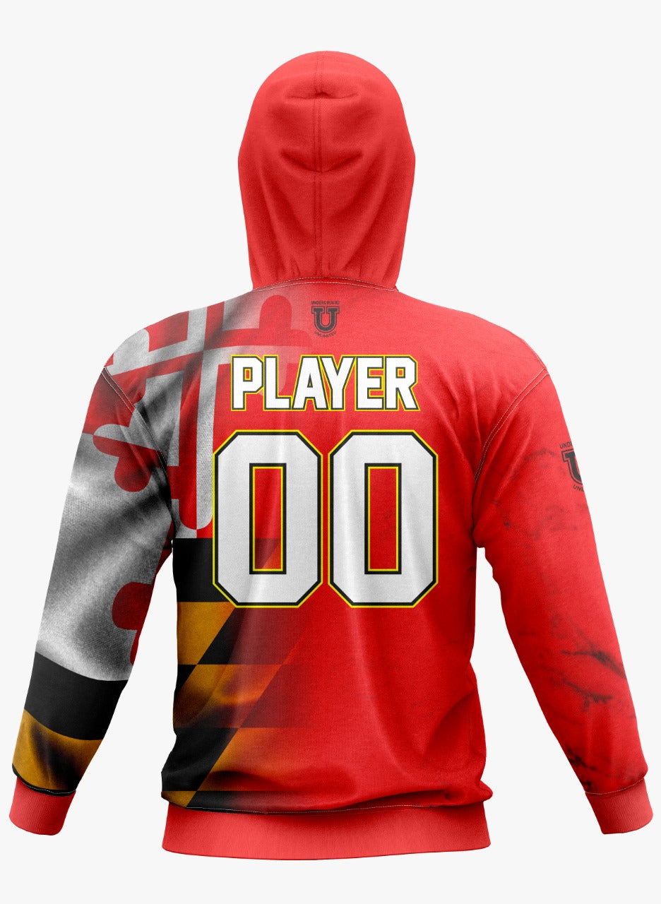 UU MD Integrity Performance Hoodie ~ Red Flag Fade