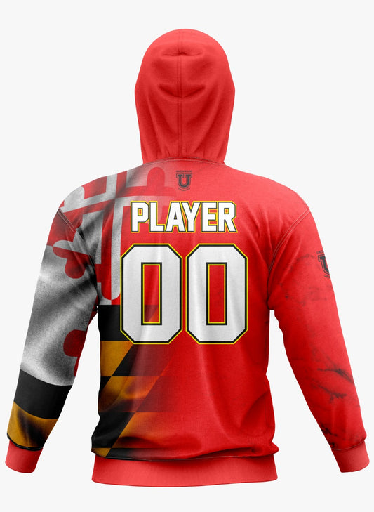 UU MD Integrity Performance Hoodie ~ Red Flag Fade